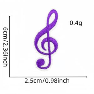 Musical note cloth sticker 13#