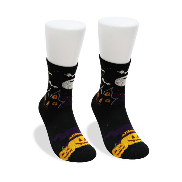 Wholesale Halloween Skull Pumpkin Anime Cartoon Mid Calf Socks Fashion Accessory