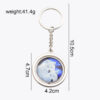 oly-06100076dc0295f035f89f95391a5f2c Wholesale Glow in the Dark Zinc Alloy Round Keychain Custom Photo for Housewarming Gift Decorative Accessory