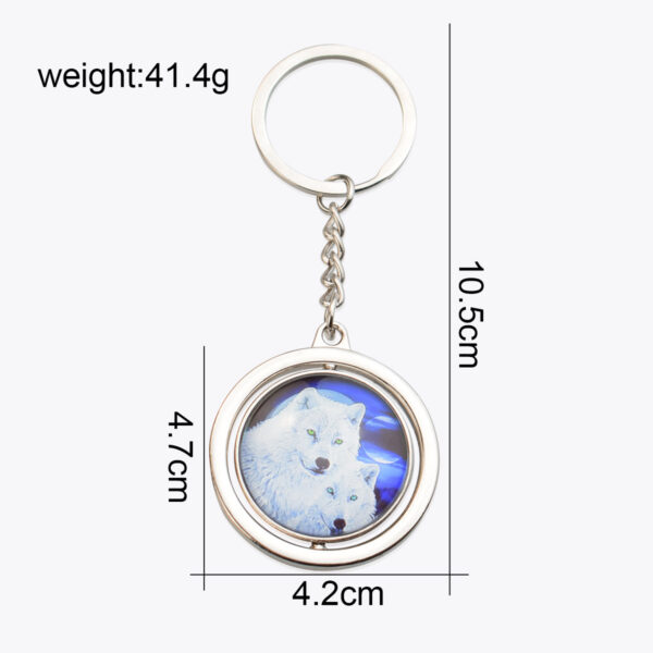 oly-06100076dc0295f035f89f95391a5f2c Wholesale Glow in the Dark Zinc Alloy Round Keychain Custom Photo for Housewarming Gift Decorative Accessory