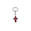 oly-063176e9ad570473298b4e73ff92d282 Wholesale Pink Metal Double Cross Keychain European Style Car Key Accessory Boutique Gift