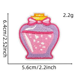 Pink cartoon cloth stickers 4#