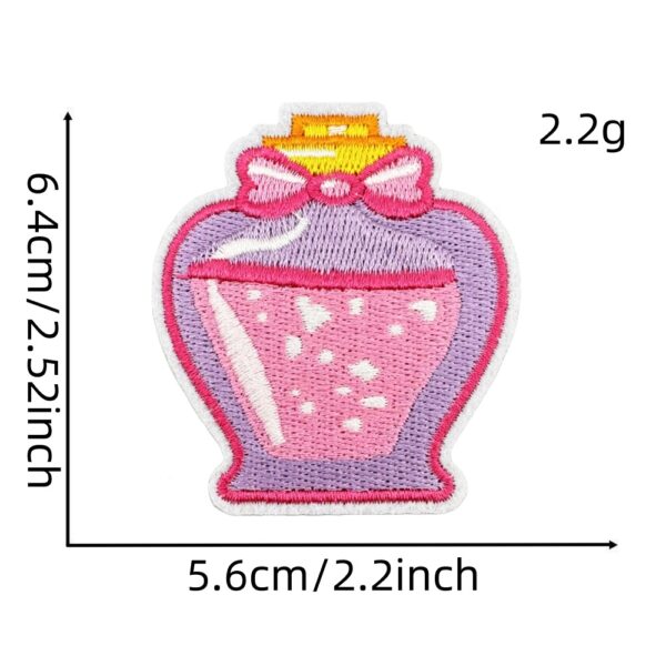 Wholesale Pink Cartoon Princess Embroidered Patch Fashion Accessory for Clothing Bags