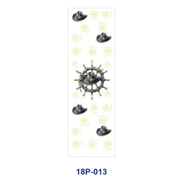 Wholesale 2/8/16pcs UV DTF Stickers Compass Anchor Pirate Ship Telescope Pattern Pen and Bookmark Stickers