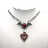 oly-065d0d6d4d902b6b39c58e37df0e38bc Wholesale Gothic Hip Hop Bat Cross Pendant Necklace Zinc Alloy Jewelry Accessory for Women and Girls