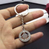 Wholesale Celtic Knot Keychain Silver Rhinestone Design Bag Charm Car Key Decorative Accessory Gift