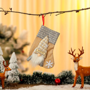Linen faceless small socks beige [20*15*1cm 25g]