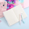 Wholesale Cute Unicorn Plush Cover Notebook A5 Trendy Diary for Party Gift