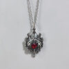 Wholesale Gothic Hollow Castle Pendant Necklace Silver Zinc Alloy Punk Jewelry Accessory