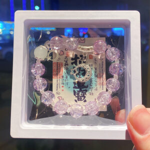 Moon purple floral 10cm bracelet (boxed with cardboard)