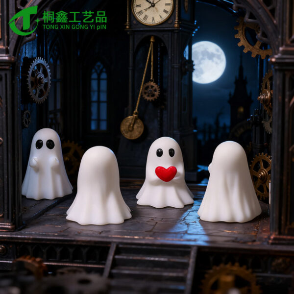 Wholesale Funny Halloween Resin Middle Finger Ghost Decoration Gift for Resale