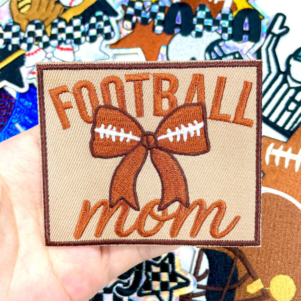 oly-068775017a5a14bbb011e40704d589d1 Wholesale Stylish Embroidered Patches - Iron-On Rugby Baseball Gameday - Fashion Accessory for Shoes Hats