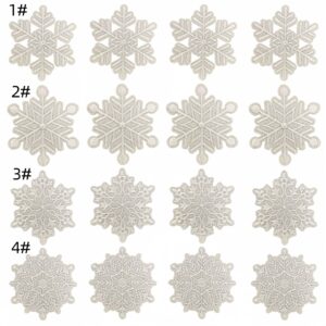 Snowflake cloth patch set 4 pieces