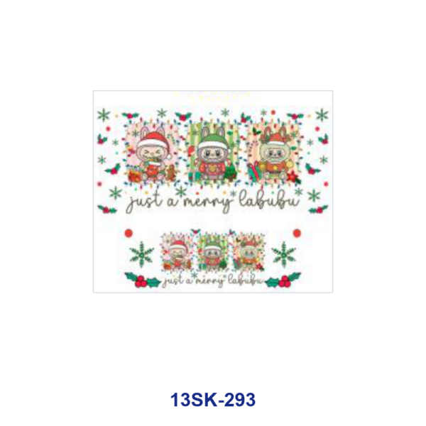 Wholesale 8pcs Christmas Holiday Cartoon Mini Cup Keychain Sticker