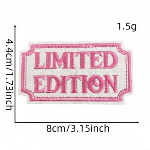 Colored english word cloth sticker 16#