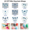 oly-069f771e817f5edecb8966b036374478 Wholesale 2/4/8pcs Christmas Cartoon Print Mini Cup Keychain Sticker OLY Exclusive