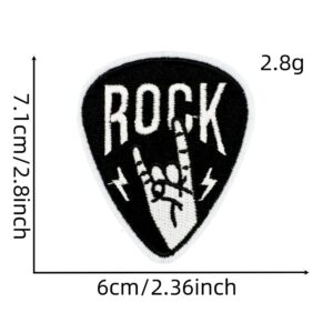 Musical skeleton series cloth sticker 1#