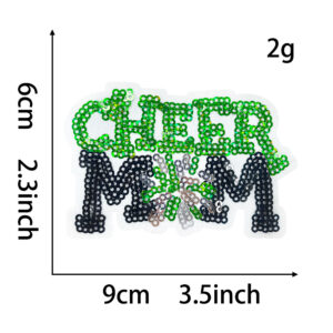Hot melt glue*green*cheer mom