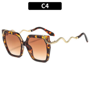 C4-tortoiseshell frame double tea slices