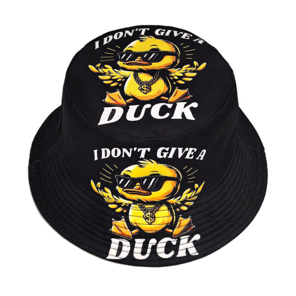 Wholesale Creative Cartoon Duck Printed Bucket Hat for Outdoor Sun Protection