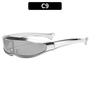 C9-silver frame white mercury