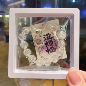 Moon white floral 10cm bracelet (boxed with cardboard)