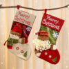 oly-06e50a9475a473829cc05d131b37866e Wholesale Polyester Christmas Stocking 3D Santa Claus Design Holiday Home Decor Gift