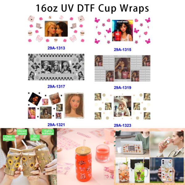 oly-06f635ad08e0b704ef78603176962e31 Wholesale 16oz Unique Girl Cartoon Series Cup UV DTF Wraps