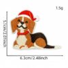 Wholesale Christmas Embroidered Patches Set of 8 Cartoon Penguin Design for DIY Decoration Craft Supply