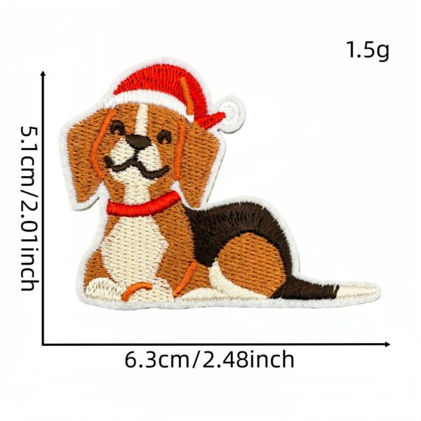 Wholesale Christmas Embroidered Patches Set of 8 Cartoon Penguin Design for DIY Decoration Craft Supply