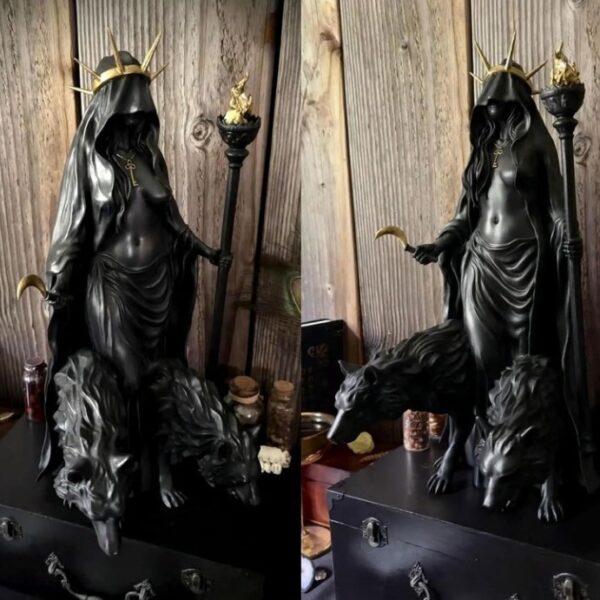 Wholesale Synthetic Resin Witch Figurine Halloween Decor Home Office Gift