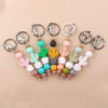 oly-0710c03d93de2115ae482c3942241a69 Wholesale Silicone Cartoon Cactus Beaded Keychain Korean Style DIY Accessory