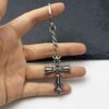 Wholesale Retro Cross Skeleton Metal Keychain Cross Design Car Key Accessory for Resale