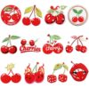 oly-0754ad4c6c43b62fa4c0a74aac9cb560 Wholesale Cherry Embroidered Patch Decorative Iron-On Applique Fashion Accessory Gift