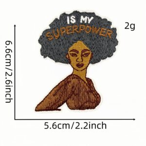 Black girl applique 12#