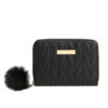 Wholesale Embroidered PU Leather Short Wallet with Zipper Trendy Women's Coin Purse for Resale