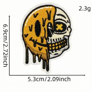 Cartoon skull cloth stickers 10 #