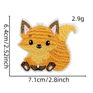 Autumn animal cloth stickers 5#
