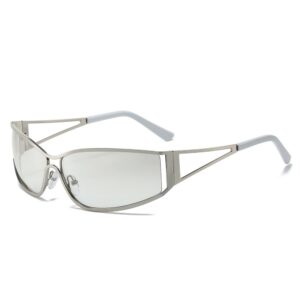 Silver frame progressive white mercury (porcelain white feet)