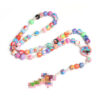 oly-078f736beb4edf8f3fd3bbcc990b19a5 Wholesale Colorful Cross Rosary Necklace Polymer Clay Beads for Kids Casual Fashion Accessory