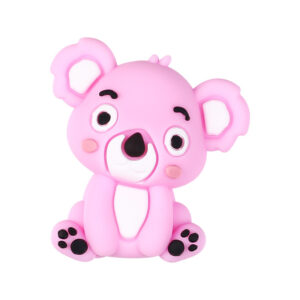 3D sitting koala in purple and pink