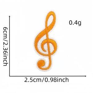 Musical note cloth sticker 16#