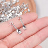 oly-07b0a50e7b9678c1250a9df1f50221e4 Wholesale Star Spoon Fork Charm Pendants Mixed Colors Zinc Alloy DIY Jewelry Accessories Boutique Resale