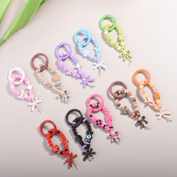Wholesale Pendant with Peanut Beads Car Key Accessory Bag Charm for Resale