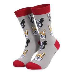 Gray and red dog-no. 9 / One Size