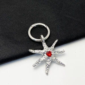 Red love star [big round buckle]