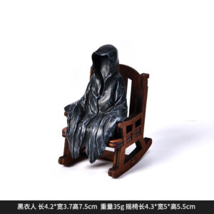 Dy2265i black man + rocking chair halloween ornament
