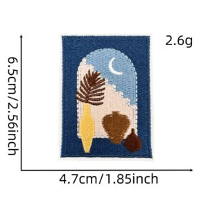 Solid color bohemian cloth patch 5#