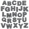 Wholesale American Street Style 36pcs Checkerboard Letter Number Cloth Patches for DIY Decoration Resale Gift