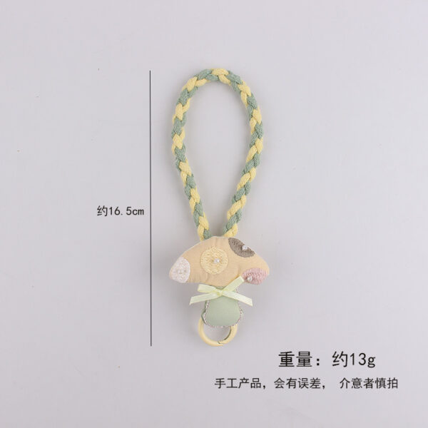 oly-07fbcf56b2a243f27ed1513635ddd575 Wholesale Cute Mushroom Forest Silicone Phone Wrist Strap Keychain Trendy Party Gift Accessory
